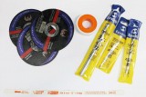 Discos de corte, cinta teflón, sierra y brocas cemento
